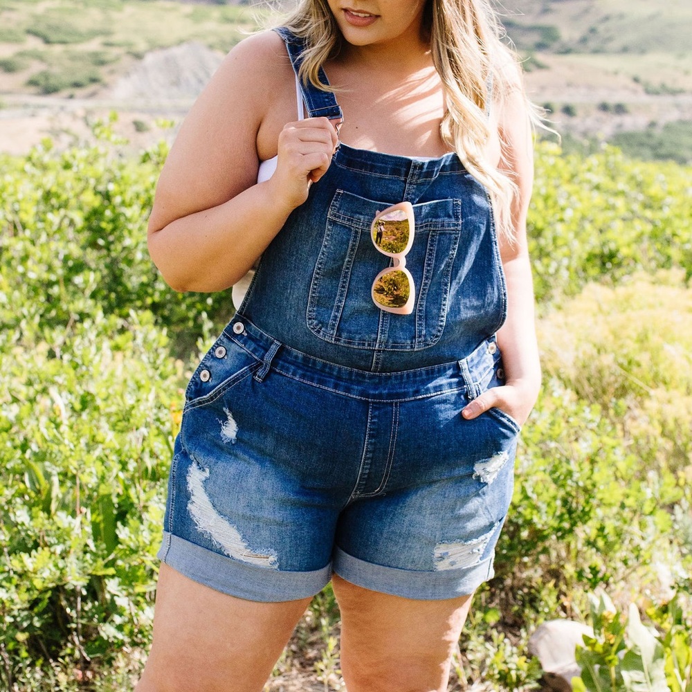 KanCan Shortalls Short Overalls - Picture 8 of 13